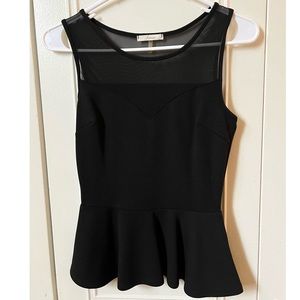 Sheer sweet heart neckline with plum